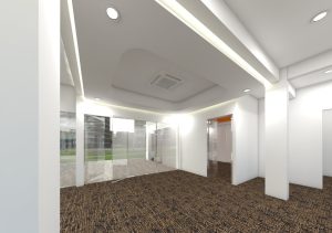 renovasi interior kantor peti kemas Surabaya